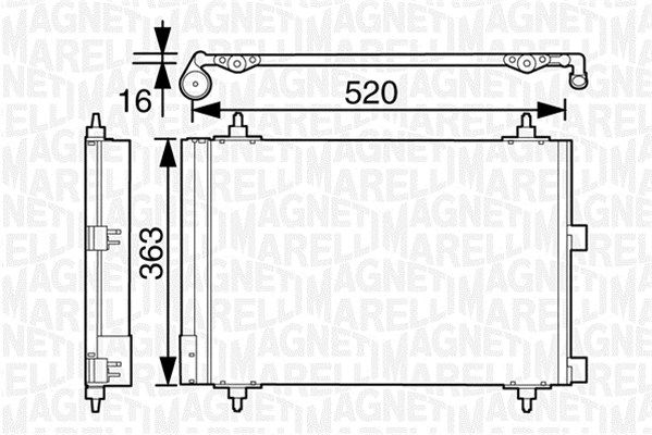 MAGNETI MARELLI Kondensaator,kliimaseade 350203628000